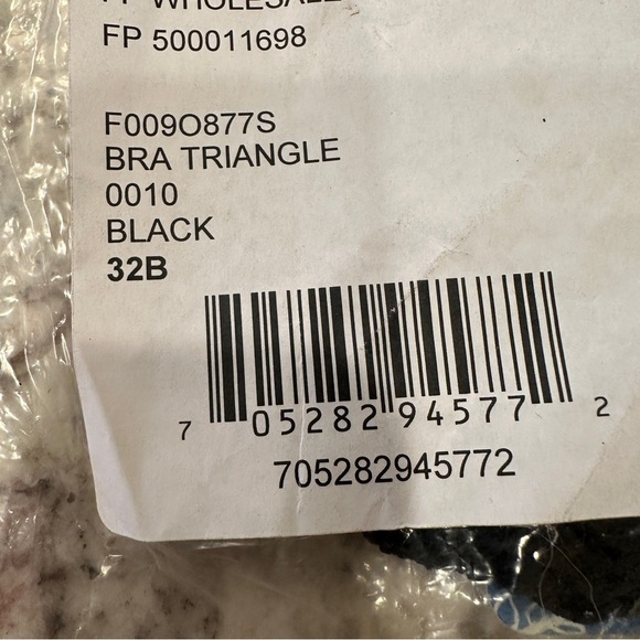 Free People Black Lace Bralette sexy size 32B Witchycore layering goth gothic - Picture 10 of 10